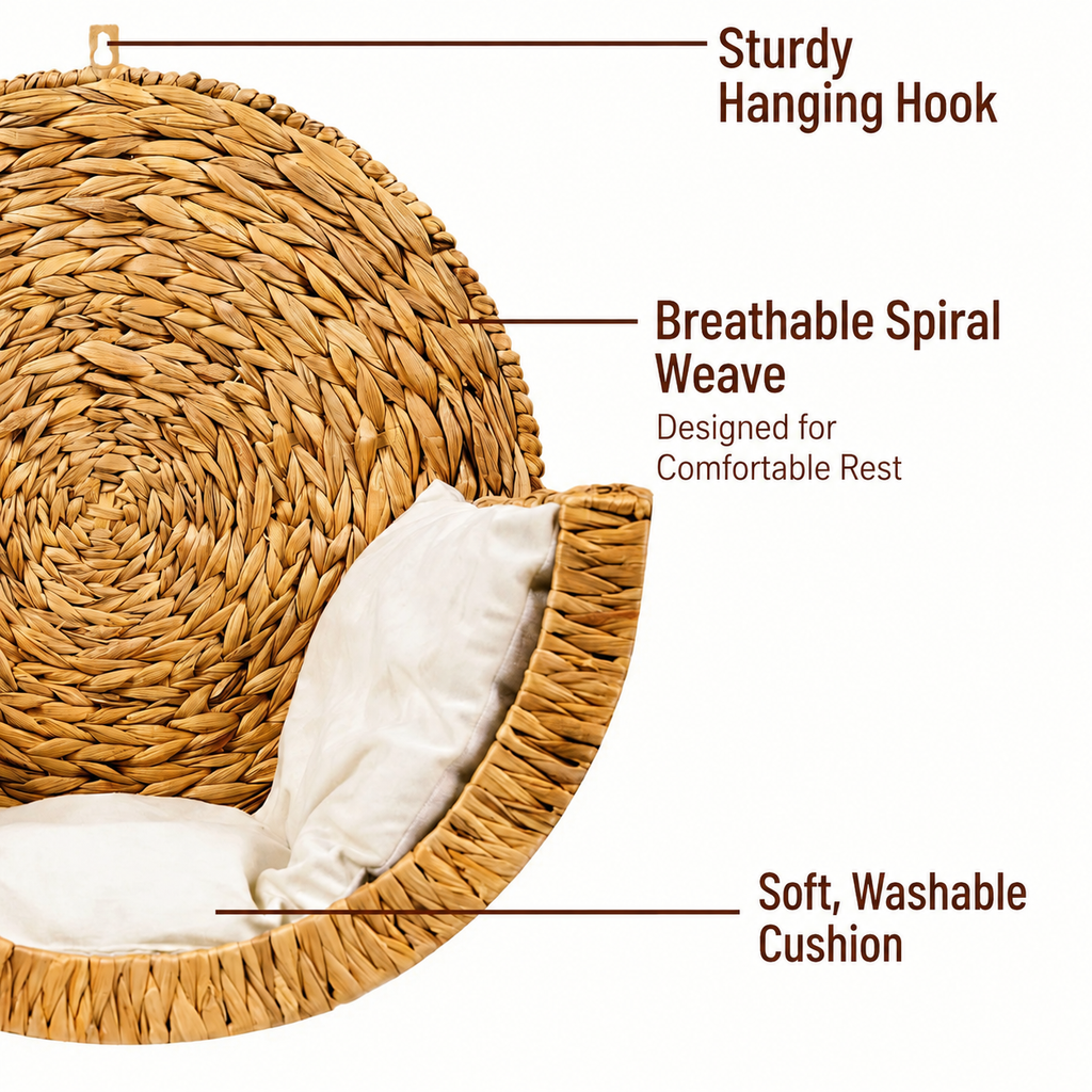 PALO™ Handwoven Wall-Mounted Pet Bed